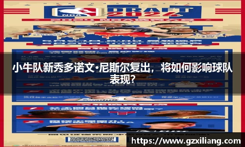 小牛队新秀多诺文·尼斯尔复出，将如何影响球队表现？