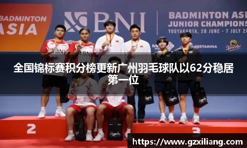 全国锦标赛积分榜更新广州羽毛球队以62分稳居第一位