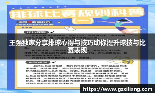 王强独家分享排球心得与技巧助你提升球技与比赛表现